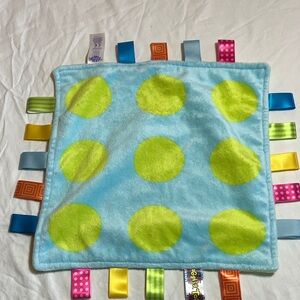 Taggies Soft Fleece Baby Blanket with Colorful Tags